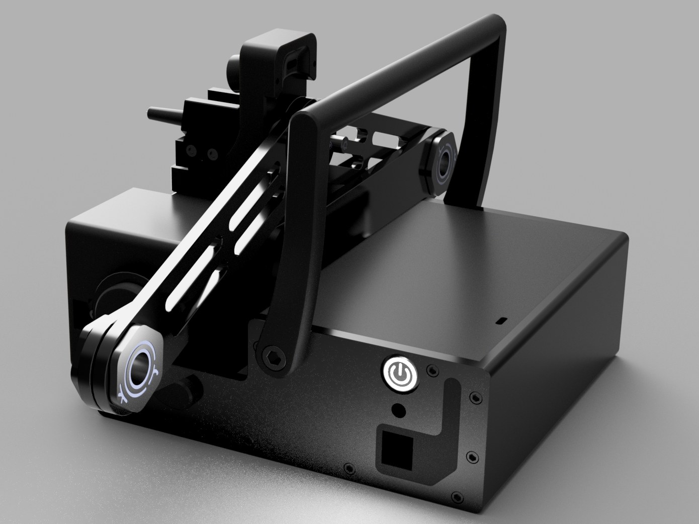 corkBot V0 folded into its compact travel position.